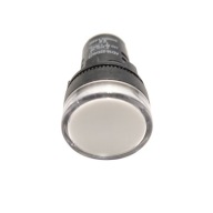 Signálna lampa 22mm biela LED 24V AC/DC