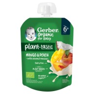 Gerber Organic Dessert mango broskyňová kokosová pena po 6 mesiacoch 80 g