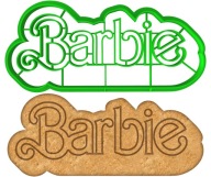 Vykrajovačka na perníčky Logo Nápis Film Bábika Barbie 12cm