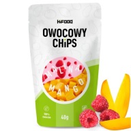 OVOCNÉ ČIPSKY Malina-Mango 40g HiFOOD ZDRAVÁ OBJÍDKA 12m+