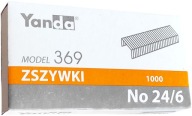 Sponky YANDA 24/6, pozinkované, 1000 ks.