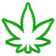 CBD rezačka Forma Marihuana list, konope, 8 cm