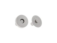 MAGNETICKÁ SVORKA Ø 18 mm - NIKEL - STRIEBORNÁ