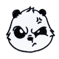 Nažehľovacia nášivka Panda nahnevaná, naštvaná, naštvaná