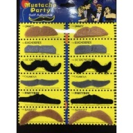 MUSTACHE 12 KS POLICAJT PIRÁT DEVIL KOVBOY GANGSTER