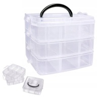 BOX ORGANIZÁTOR NÁDAJOV 3-PLASTOVÝ PLASTOVÝ UNIVERZÁL