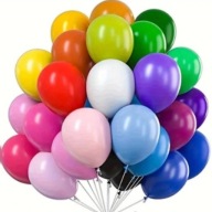 PASTELOVÉ FAREBNÉ BALÓNY 27CM MATNÁ XXL SADA 50KS narodeninová oslava veľ.