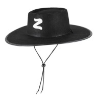 KLOBÚK ZORRO ČIERNY PLSTENÝ KOSTÝM ZORRO