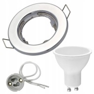 FULL SET LED STROPNÉ SVETLO + pätica GU10 + 5W neutrálna žiarovka