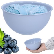 PLASTOVÉ MISKY 0,5L PASTELOVÁ MODRÁ 13 CM MISKA NA OBJÍDKY OVOCNÉ