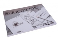 Skicár A5 120k 90g/m2 lepený umelecký skicovací blok LINE