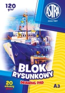 A3 Podložka na kreslenie 120g Astra White School