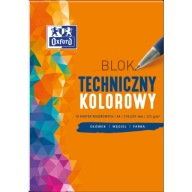 TECHNICKÝ BLOK, farebný A4, 10 listov Oxford