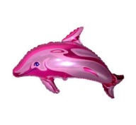 Fóliový balón DOLPHIN cicavec RUŽOVÁ morská ryba