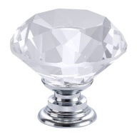 NÁBYTKOVÁ KĽÚČKA VERA gombík VEĽKÝ CRYSTAL 30mm