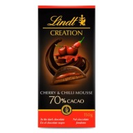 Lindt Creation Cherry Chilli tmavá čokoláda s čerešňou a chilli penou 150g