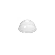 Konvexné kopulovité veko s otvorom PET 78mm 50 ks