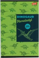 A5 ZÁPISNÍK, 16 LISTOVÝ MRIEŽKOVÝ DINOSAUR UNIPAP