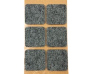 Samolepiace plstené podložky pod štvorcový nábytok – ŠEDÁ 40x40mm