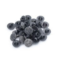 Gombíky 13mm pätka 10ks čierne
