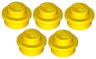 LEGO tanier 1x1 žltý (4073/614124) x5