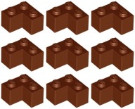 LEGO 2357 CORNER 2x2 hnedá NOVINKA (10g) 9 ks.