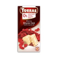 Torras biela čokoláda s goji bez cukru