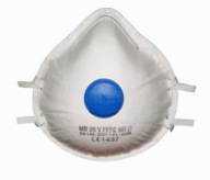 Maska, ochranná maska, kryt s ventilom FFP2