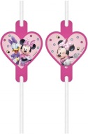 Papierové slamky s medailónom Minnie Mouse Junior
