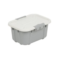 Velurový úložný box 3,6L, sivý