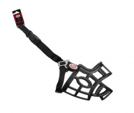 PET NOVA Ohybný plastový náhubok M 32cm, popruh 44-60cm