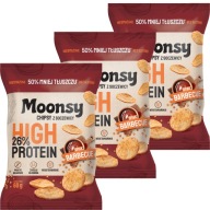 Eurowafle Moonsy Barbecue šošovicové lupienky s príchuťou 60 g x 3 kusy