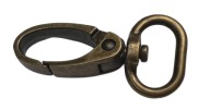 Kovová karabina 20 mm krab zo starého zlata