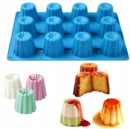 SILIKÓNOVÁ FORMA NA RELÉ SVIEČKY CANELE PANACOTTA MUBBLES