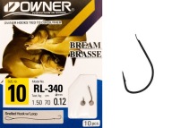 Háčiky s náväzcom OWNER CHINTA 0,12 mm, veľkosť 10
