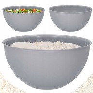 KUCHYŇSKÁ MISKA plast sivá 6l veľká okrúhla priemer 28cm ohybná