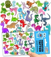 UMÝVAJÚCE DOČASNÉ TETOVANIE PRE DETI DETI DINOSAURY ORIGINÁLNE DIZAJNY