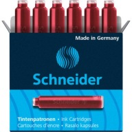 ŠTANDARDNÉ ČERVENÉ NÁPLŇOVÉ PERÁ, BALENIE 6, SCHNEIDER