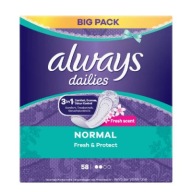 ALWAYS Dailies Normal Fresh & Protect slipové vložky, 58 kusov