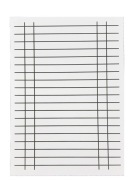 Obojstranné PRAVIDLO pre ŠTUDENTSKÉ A5 mriežkové a riadkové Interprint RIGID CARDS