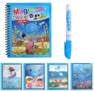 MAGICKÁ OPÄTOVNE POUŽITEĽNÁ VODNÁ Omaľovánka + PERO