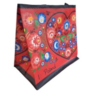 Nákupná taška 24L 35x20x35 Folklór 1 ks červená