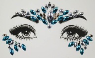 KRYŠTÁLOVÉ NÁLEPKY NA TVÁR DIAMANTY MAKE UP 3D