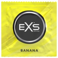 EXS BANANA kondómy 1 ks, príchuť banán, klasický zvlhčený orálny sex