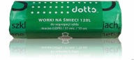 Vrecia na odpad 120l, 10ks, BODKY, na triedenie skla, pevné (LDPE), 31m