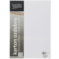 Dekoračný papier A4 hladký saténový biely krém na diplomy 50 kusov 160g