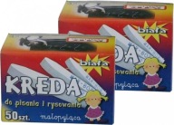 Krieda Mar-Bor, málo prašná, 50 ks biela x 2