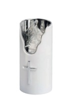 Subito LED sviečka C707 PP 75/150 strieborná+biela