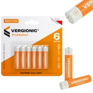 6X AAA ALKALICKÉ BATÉRIE ORIGINÁLNE VERGIONICKÉ R3