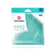 FFP2 OPHARM Ochranná maska ​​3 ks - TYRKYSOVÁ